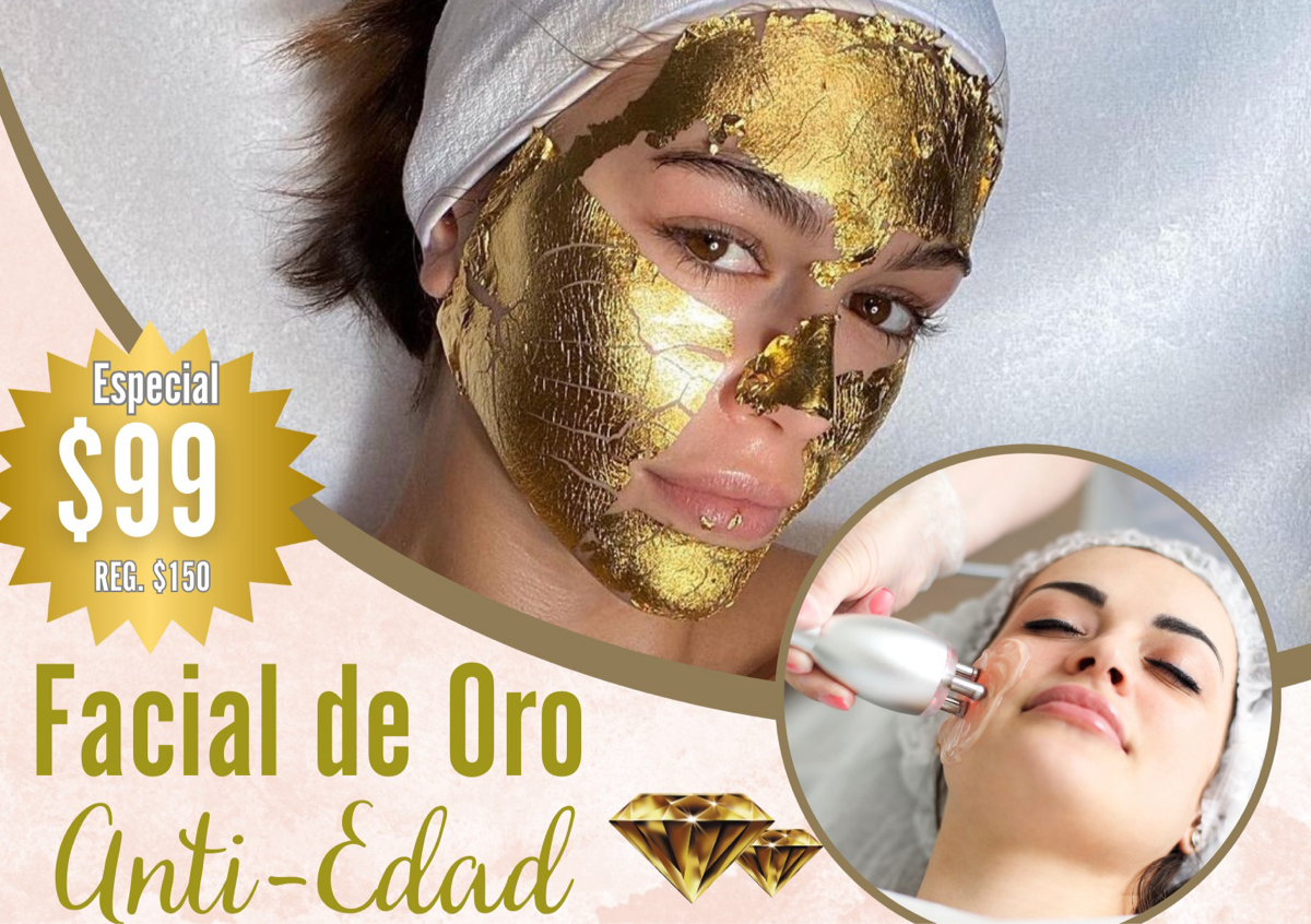 Facial de Oro. ANTI-EDAD 