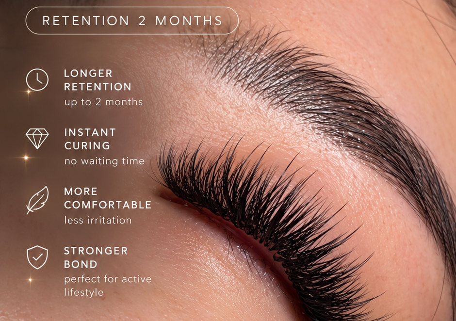 LED/UV lash extensions (retention 2 months) (1/3)