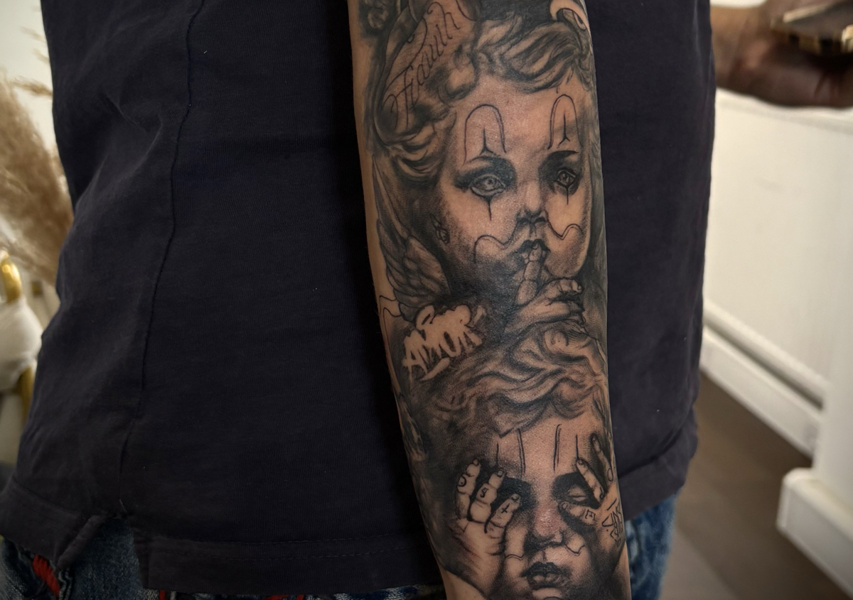 Half sleeve tattoo