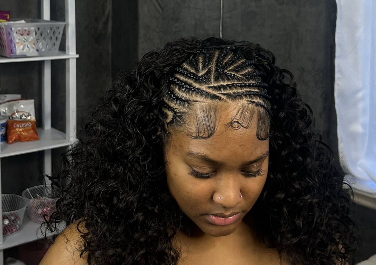 Fulani Braids w/ a Quick Weave