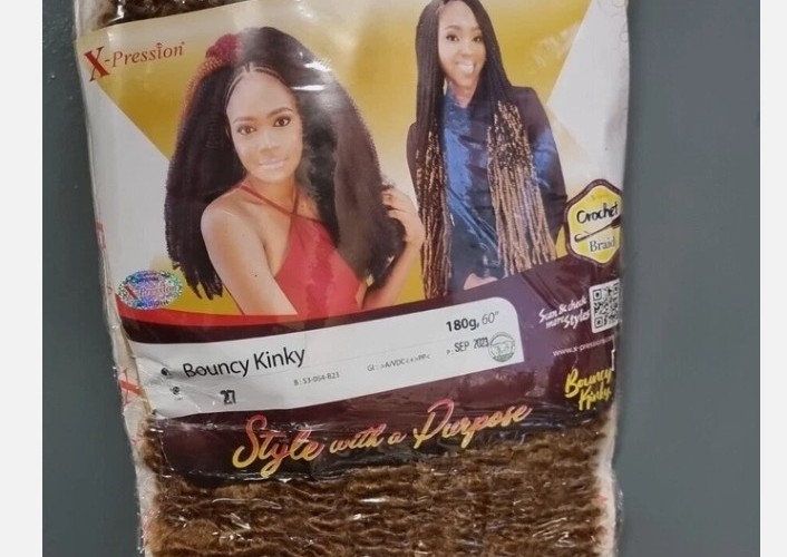 Xpression Bouncy Kinky- 60" length,180grams