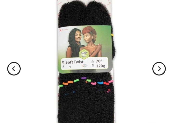 Xpression Soft Twist (kinky)- 70" length,120grams