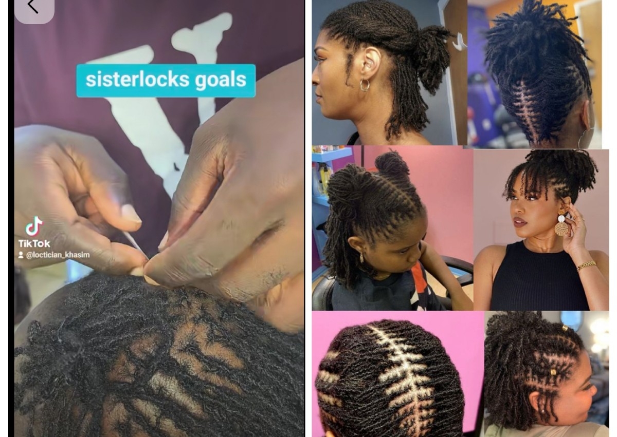 Re-tying of micro/sister locs