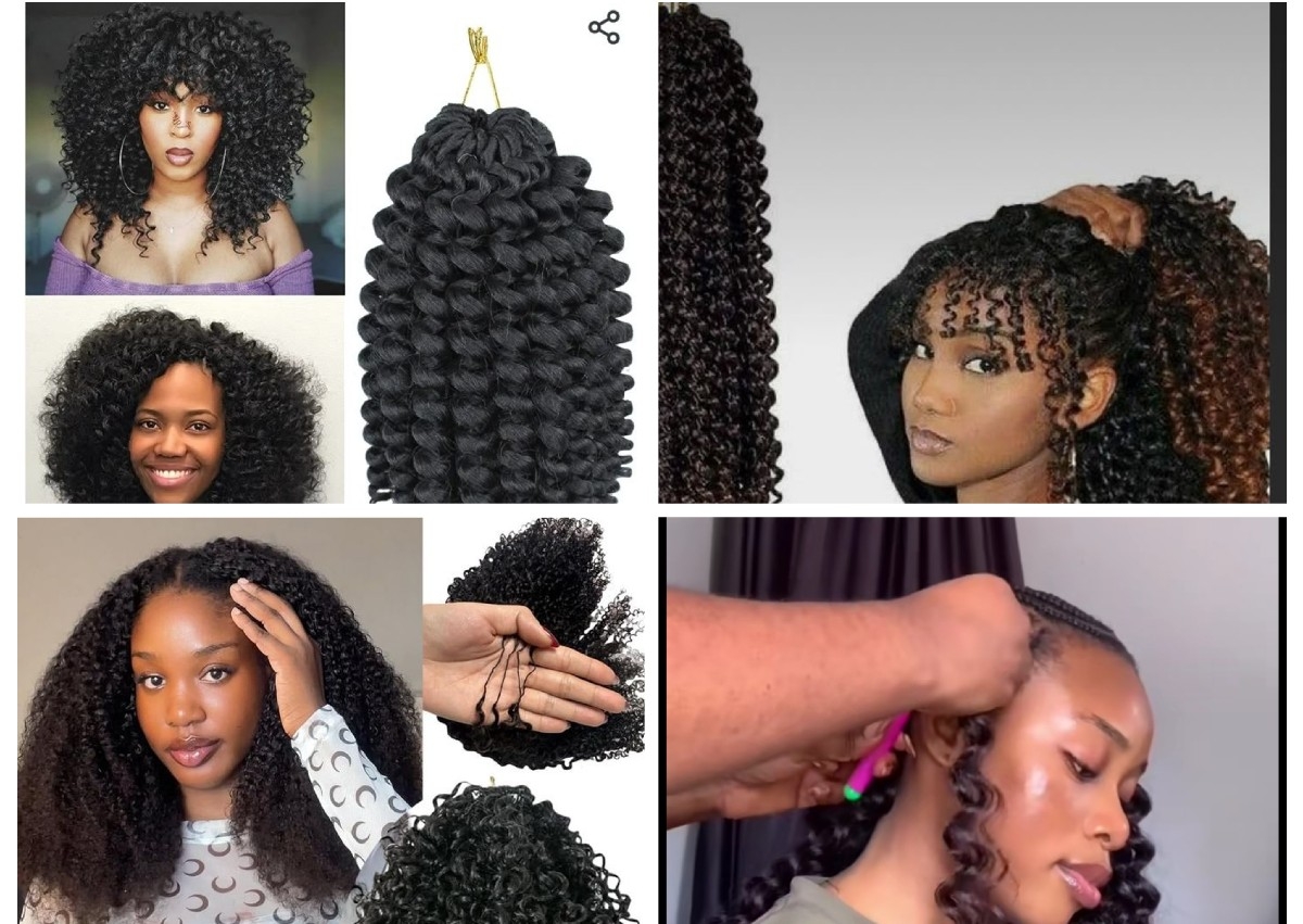 Crotchet (curly strands)