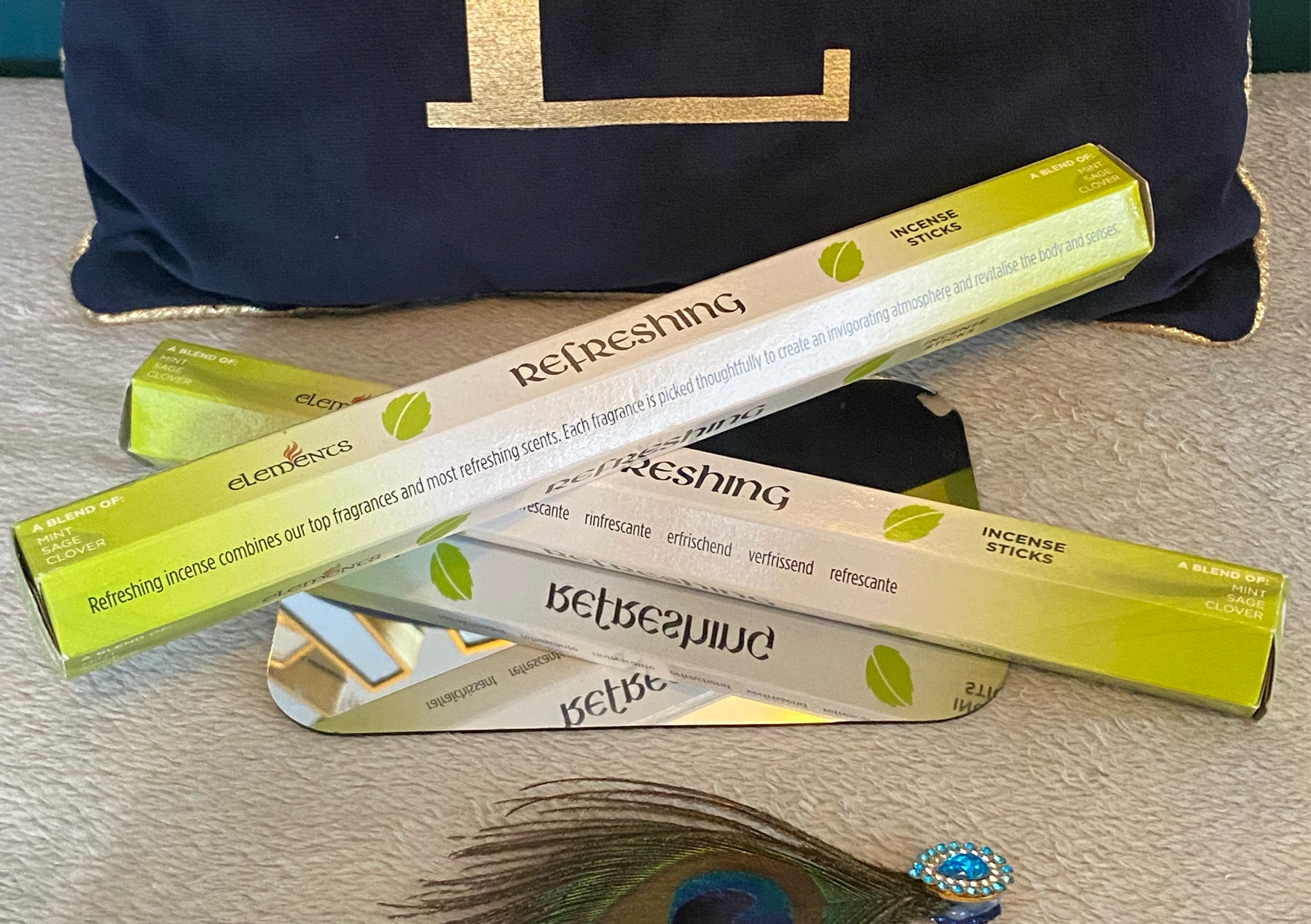 Refreshing elements fragrance incense sticks