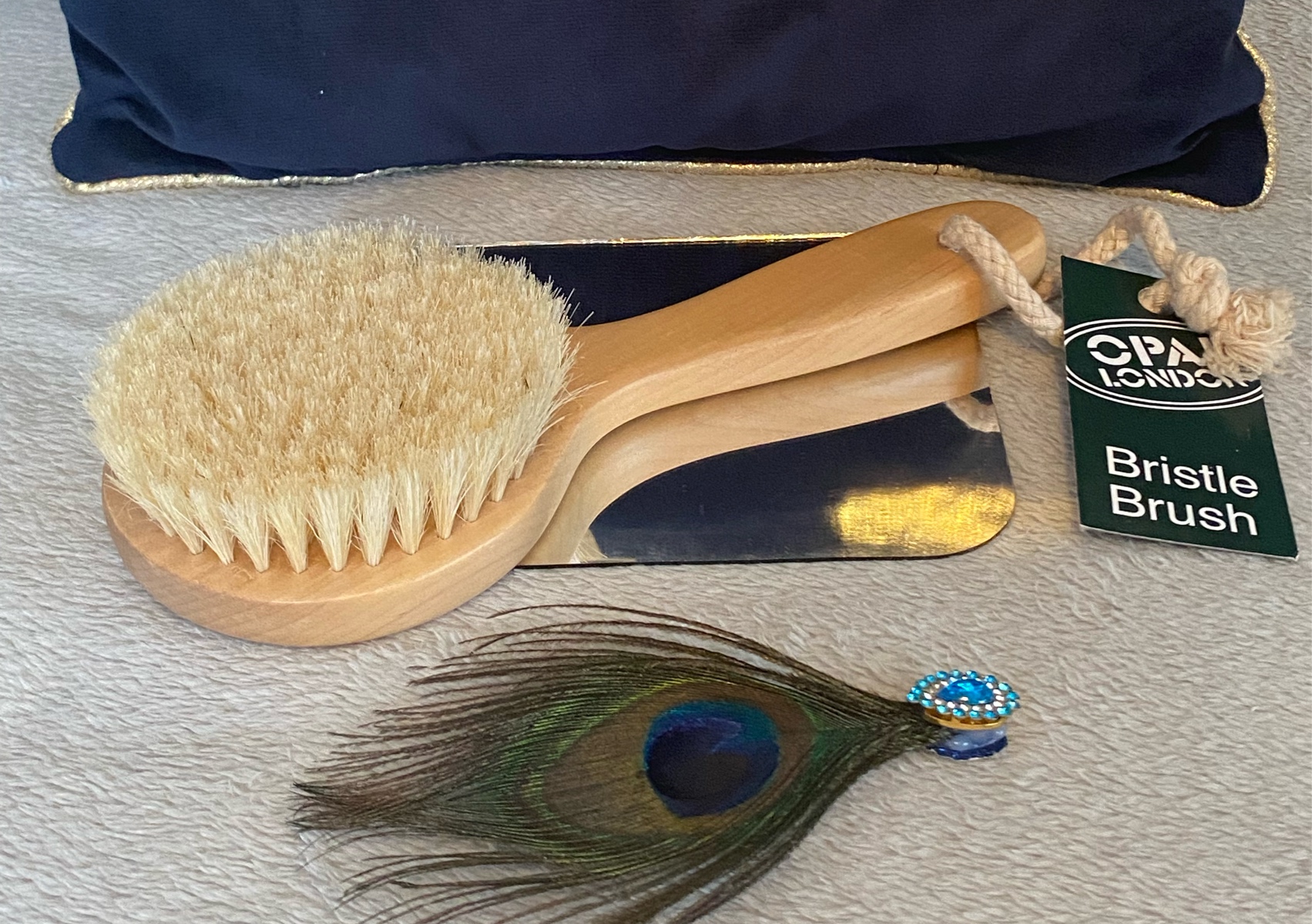 Lymphatic massage body brush