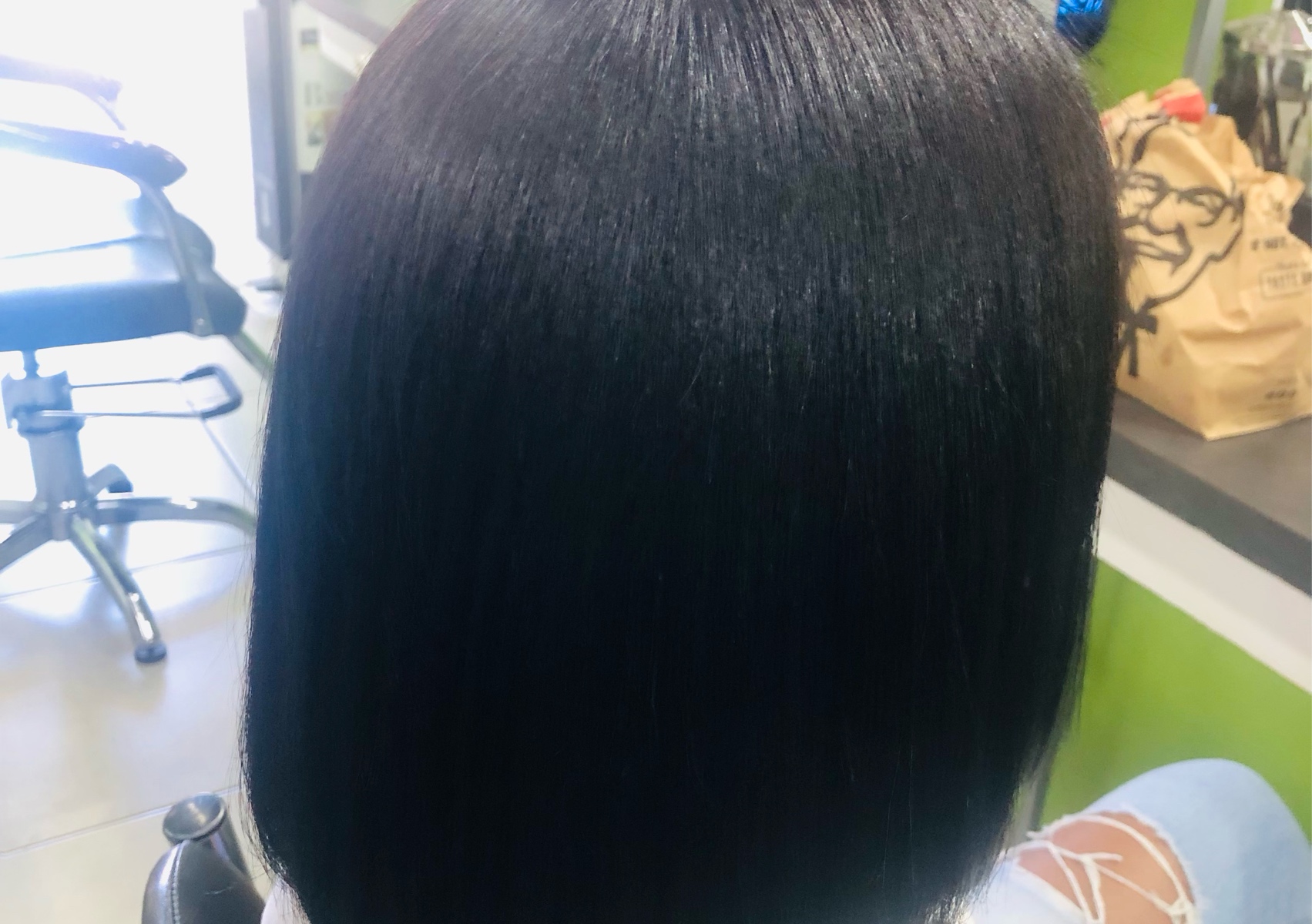 Wash Blow Dry +Flat Iron