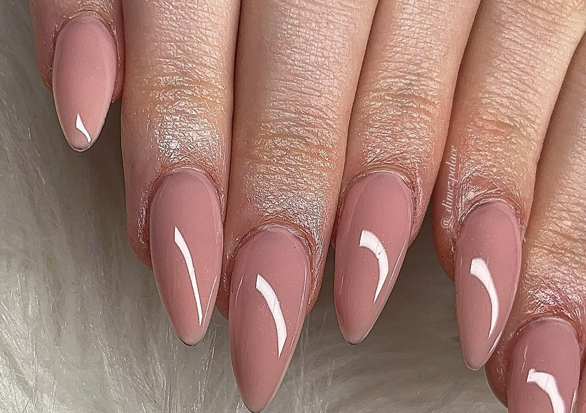 Solid Color Rubber Base Mani  