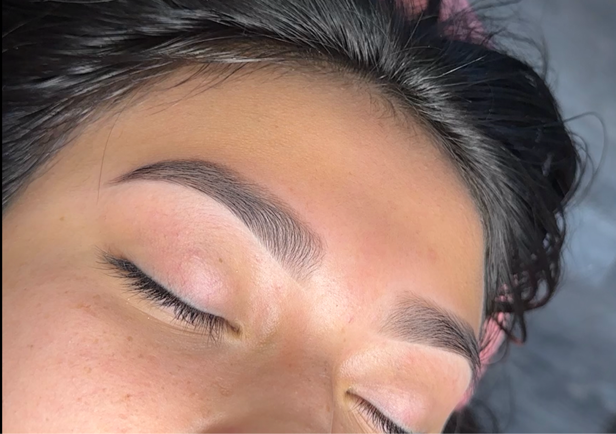 brow wax + tint