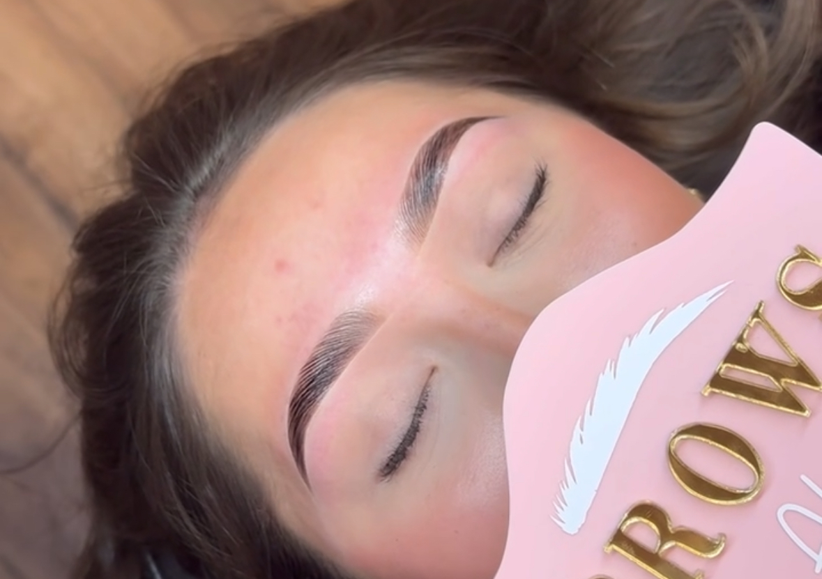 brow lamination, stain, & wax