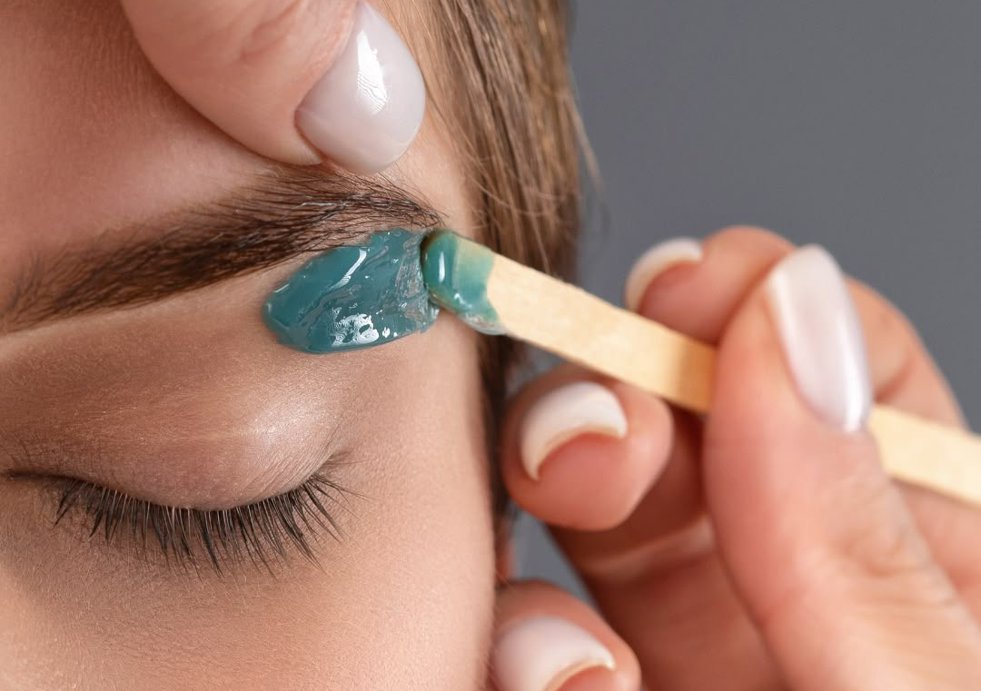 Brow waxing