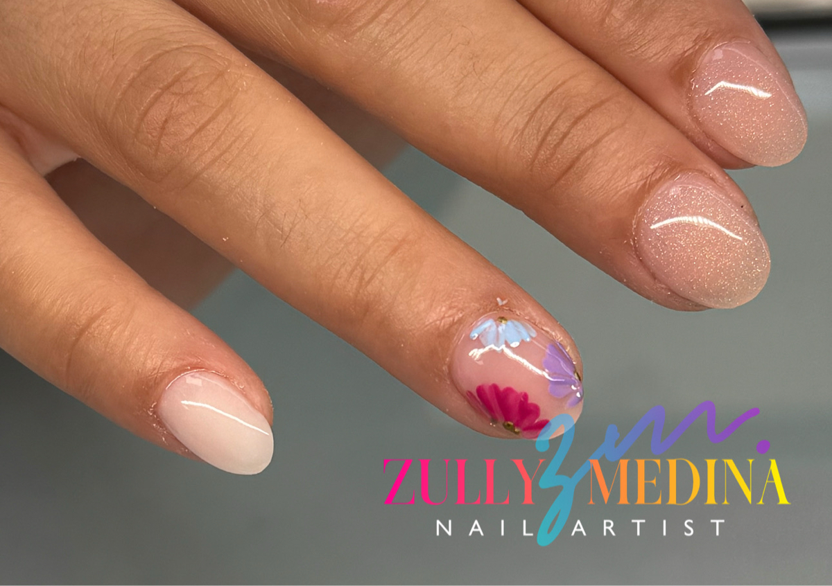 Full set acrilico sencillo Manos y Esmaltado Pies