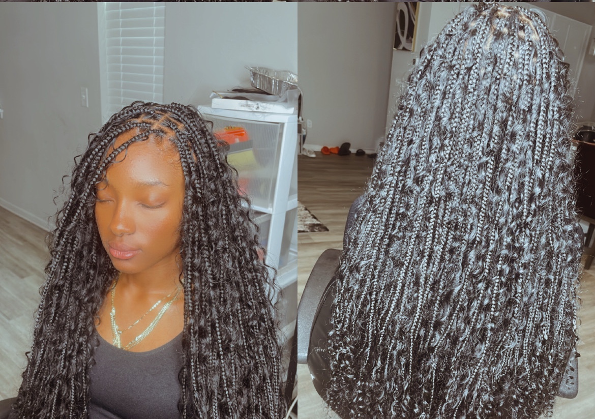 Teen small boho braids 13-16 years 