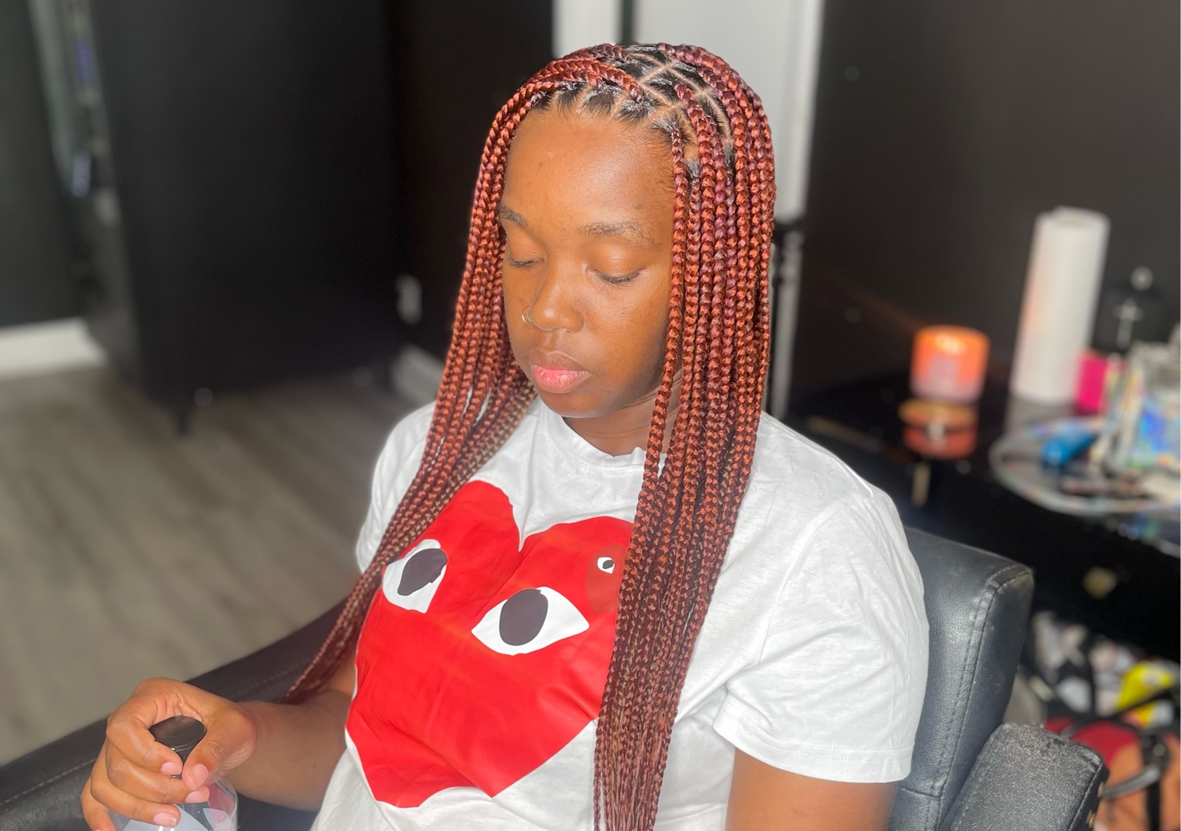  Smedium Knotless waist length