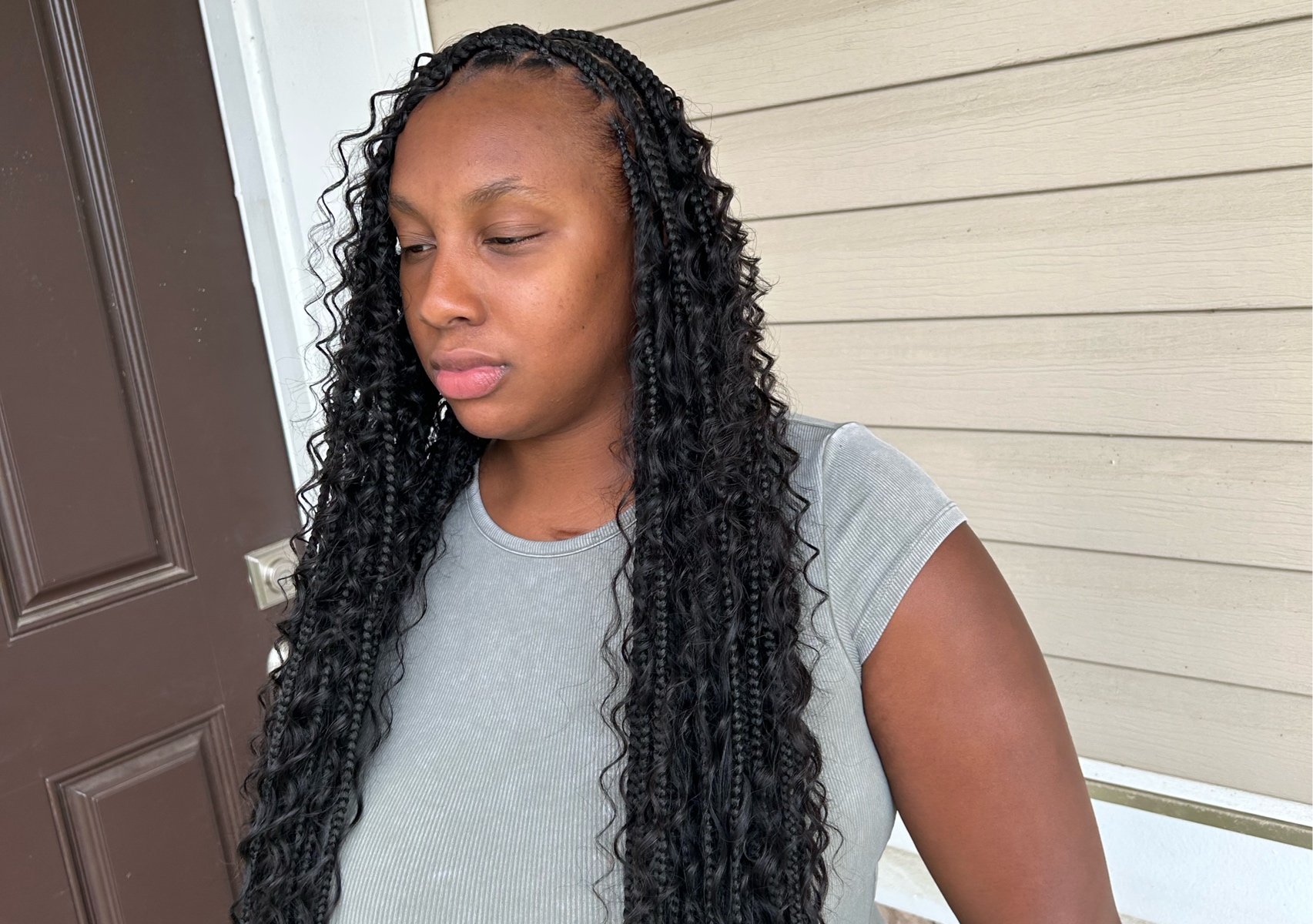 Smedium Boho Knotless waist length