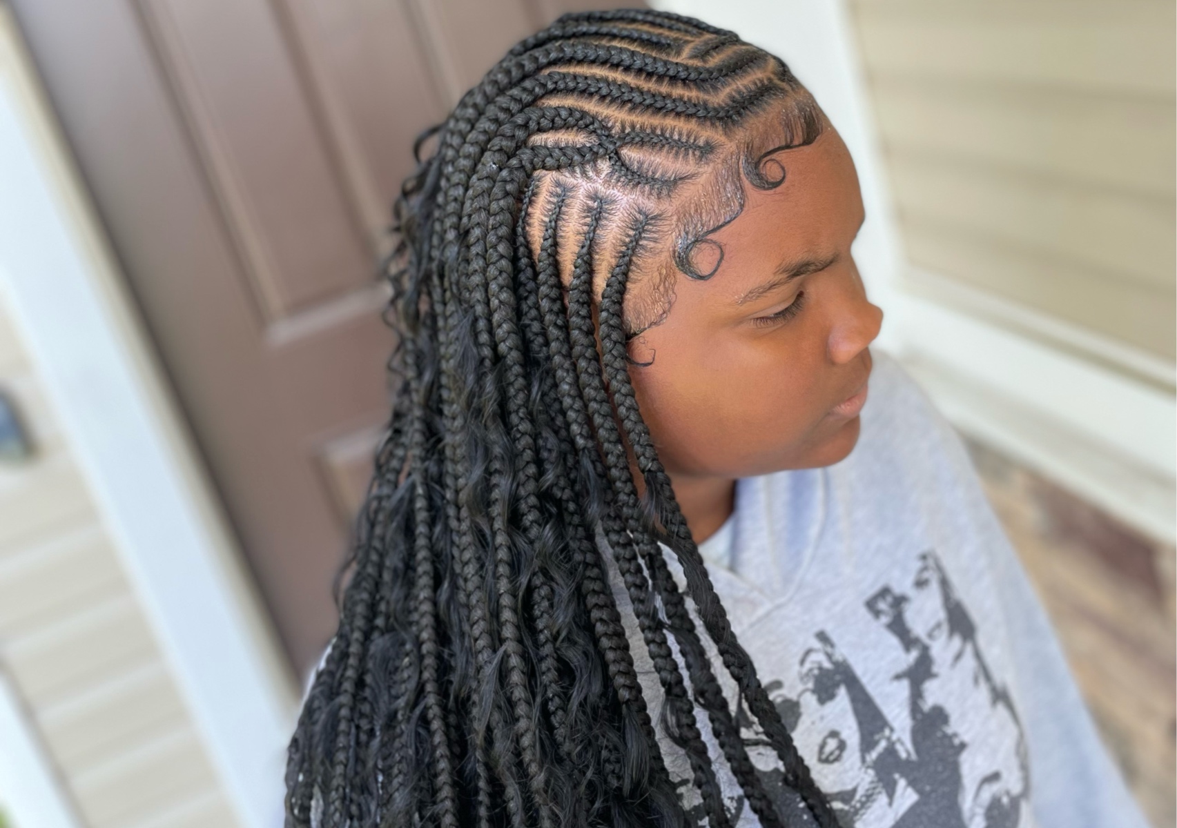  13 and under Fulani braids