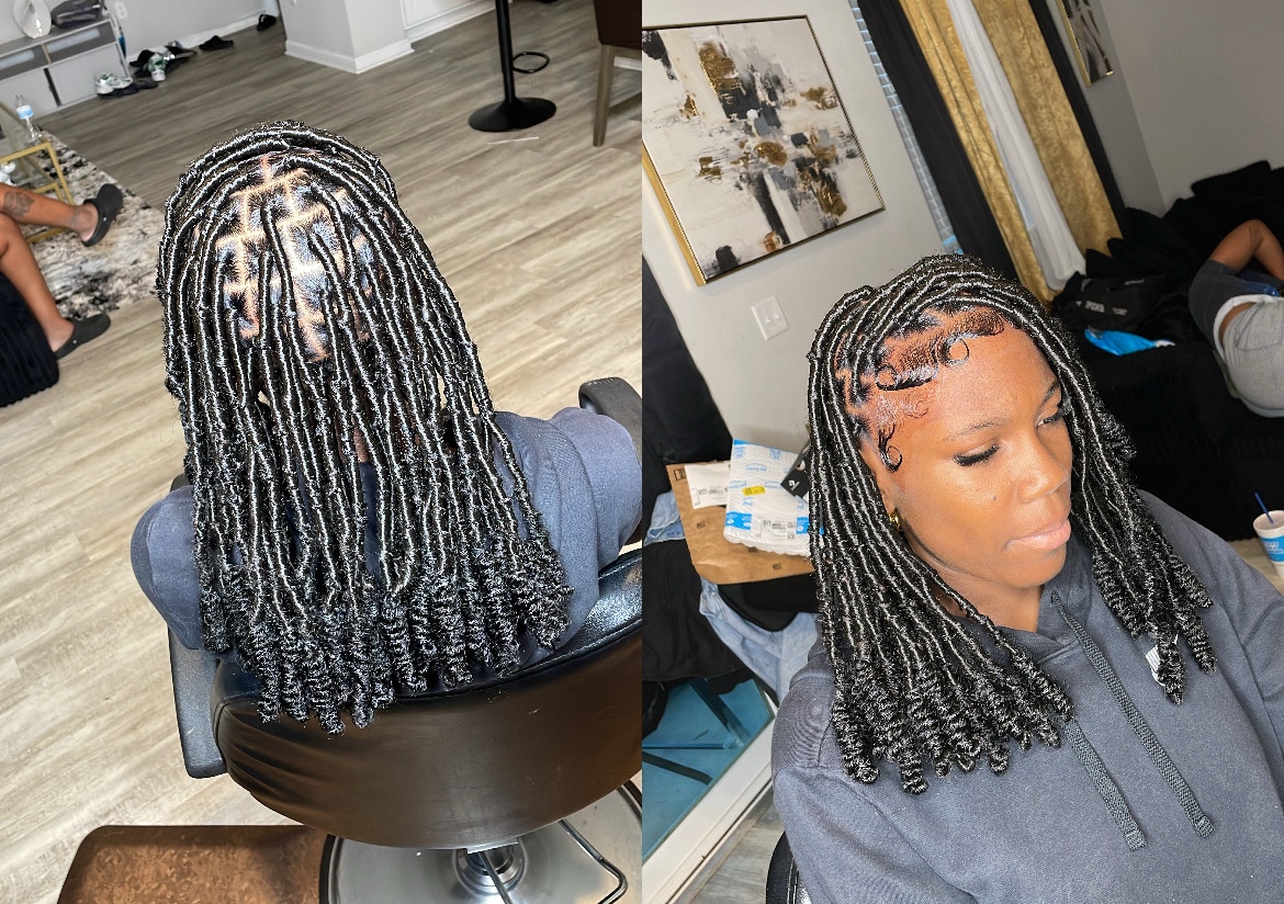  shoulder length bob locs 