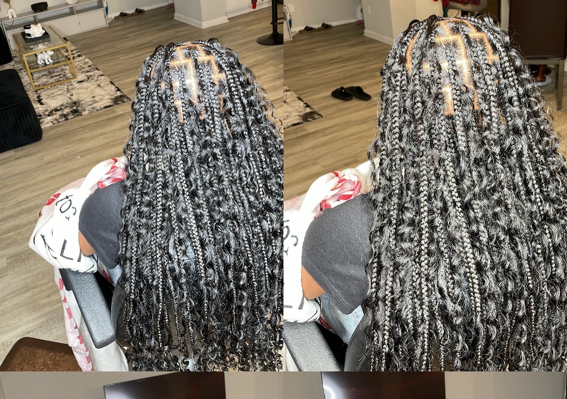  Girl boho knotless Medium 