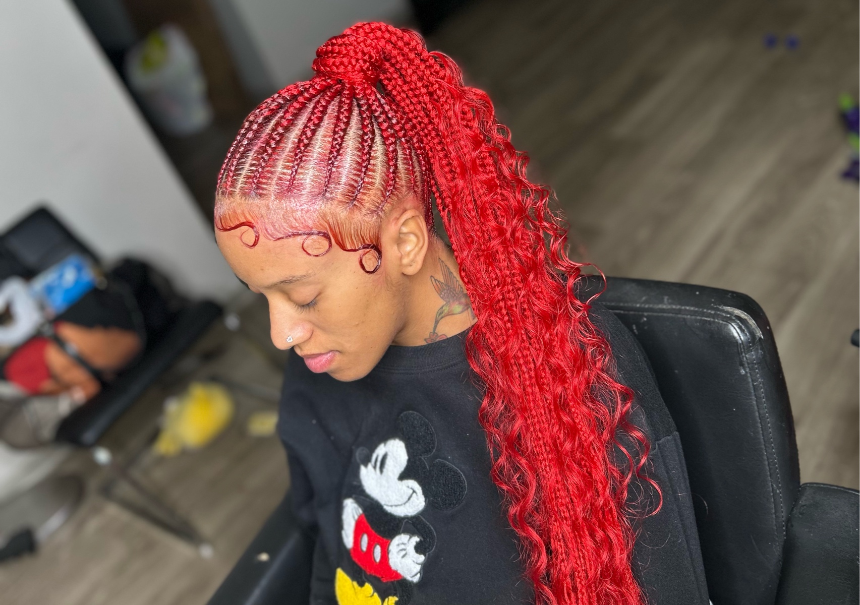 Adult medium stitch ponytail with or without boho