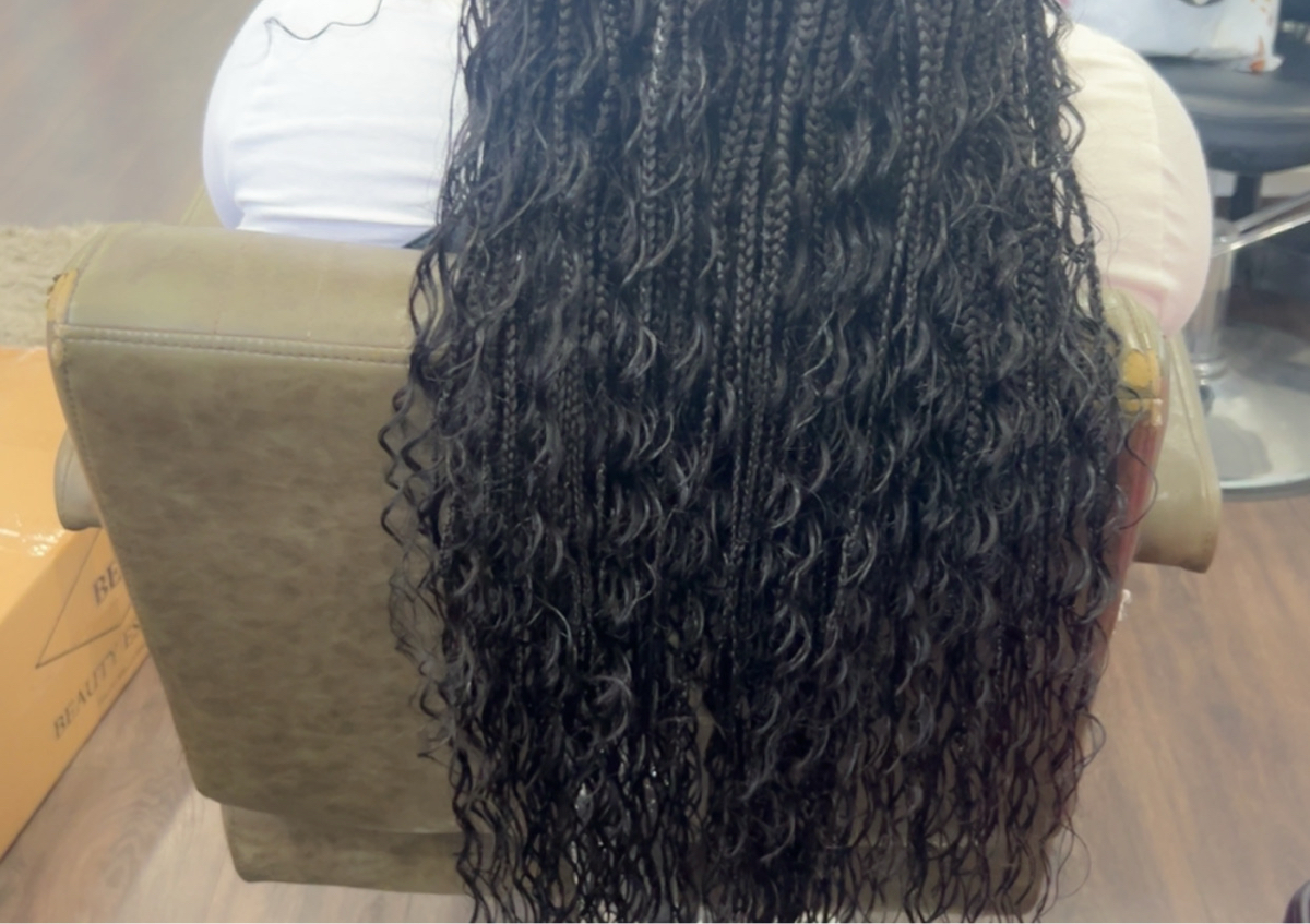 Boho human curly hair