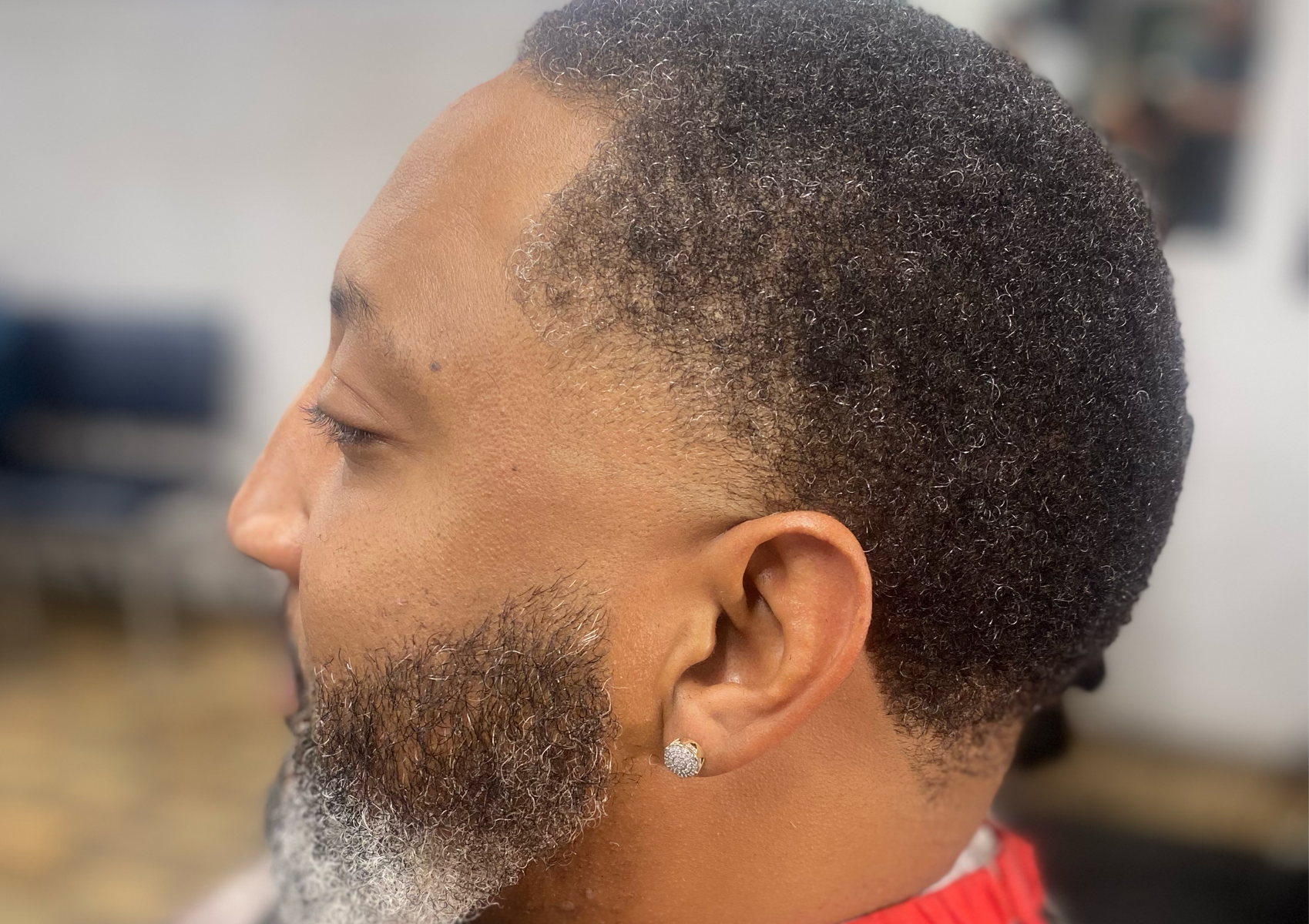 Head lineup with a Temple Fade only 