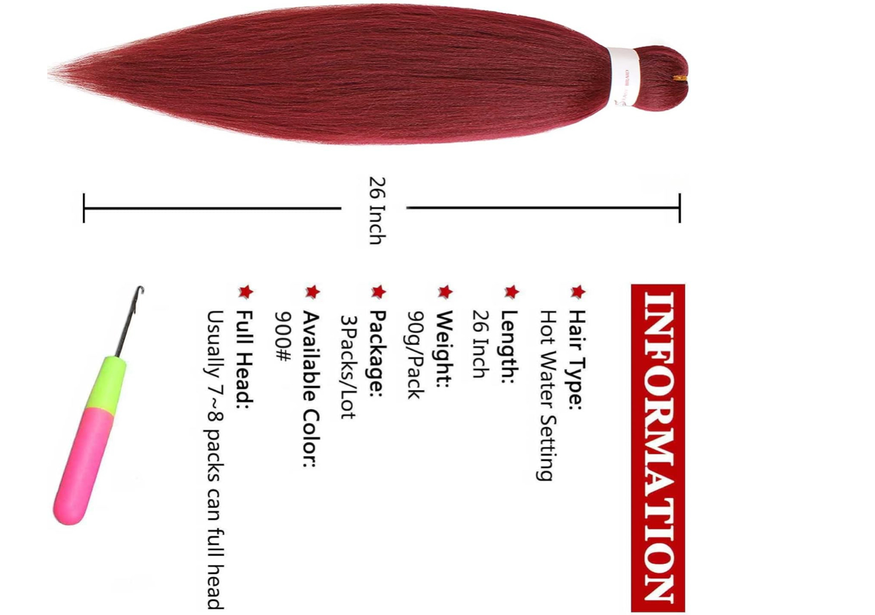 Pre-Stretched Easy Braiding