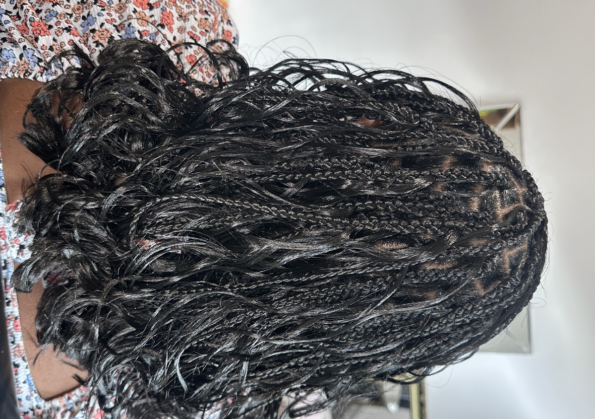 Bob French curly boho braids