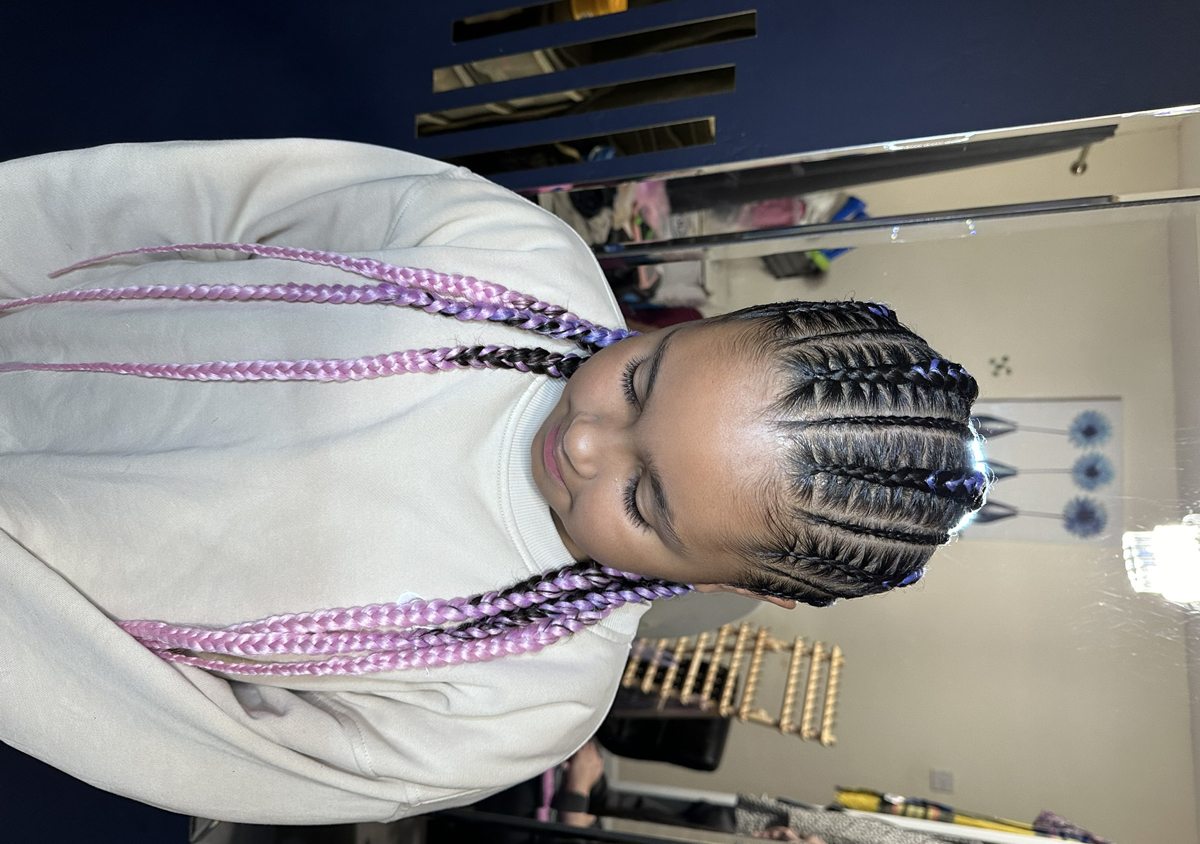 Cornrow all back  (1/2)