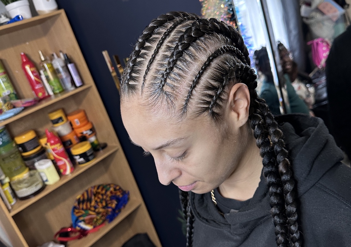 Cornrow all back  (2/2)