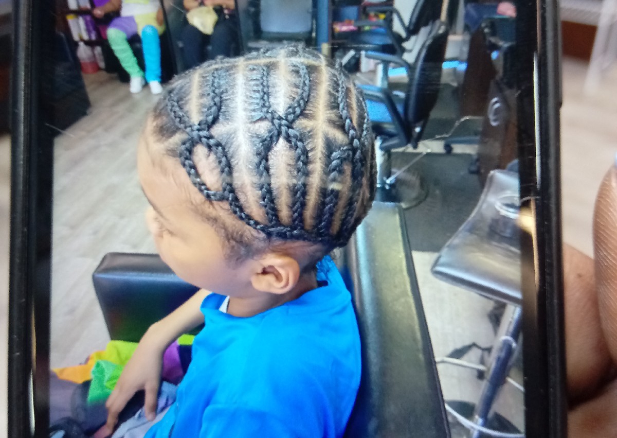 Child. Natural Braids