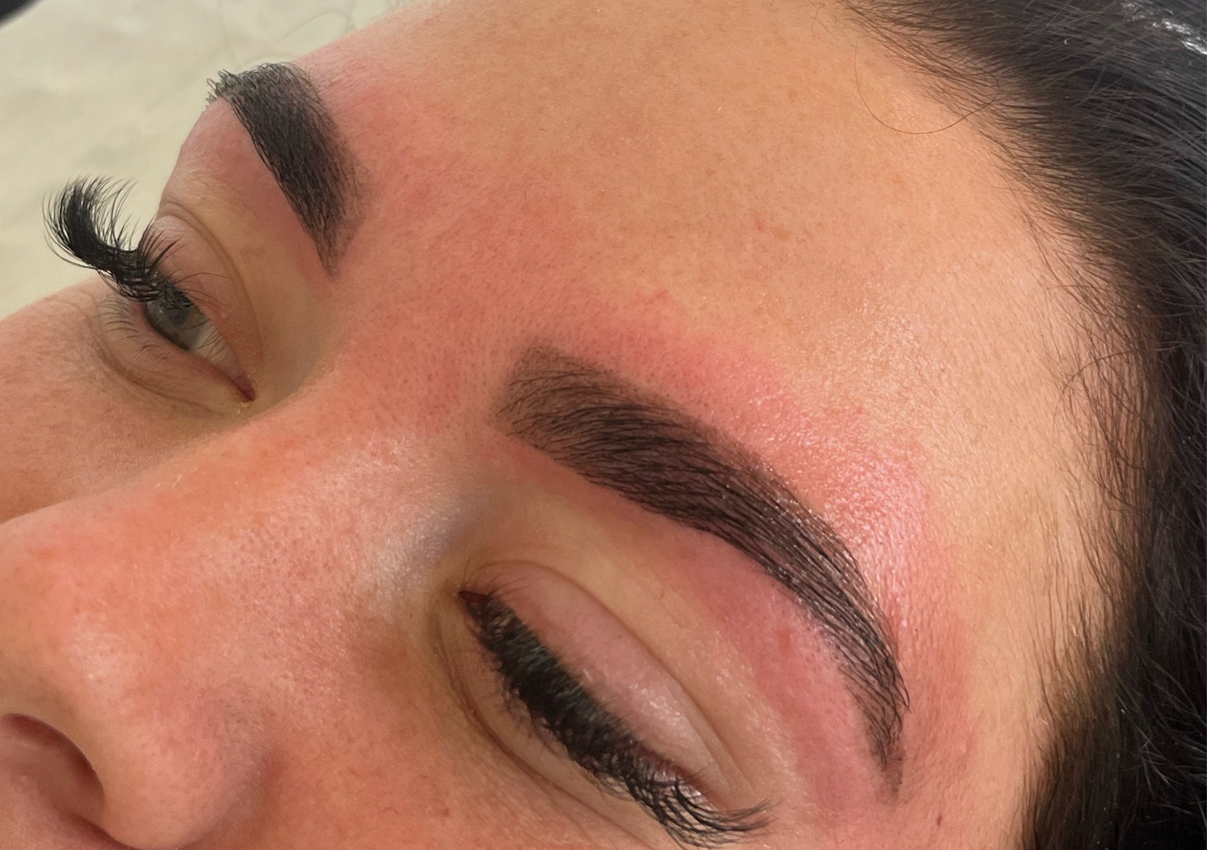 Brow wax and tint