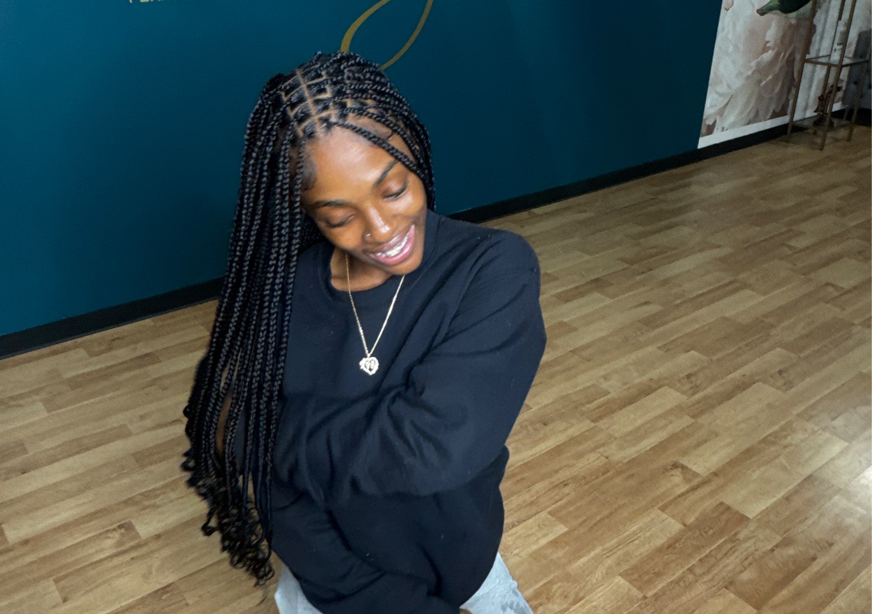 Small Knotless Braids
