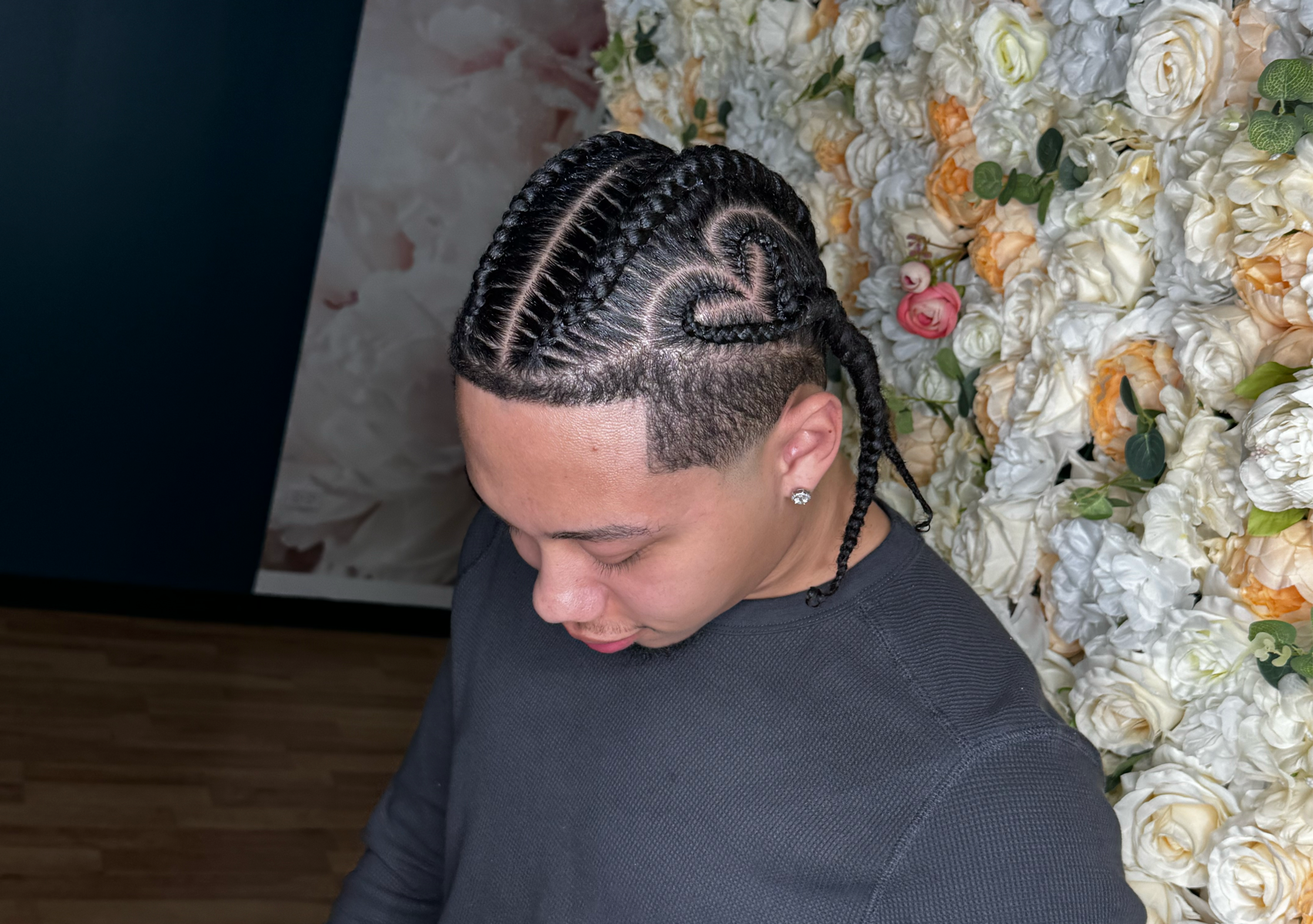 Natural Hair Stitch Braids (4)