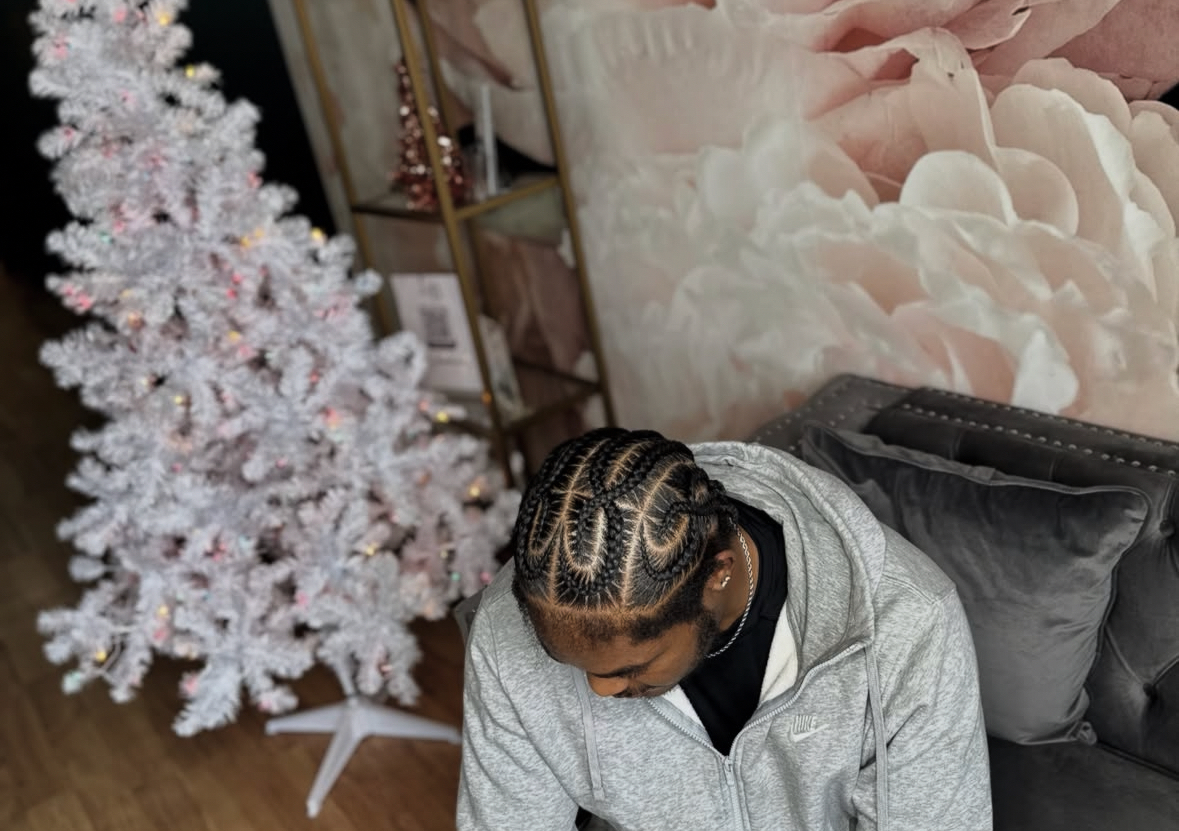 Natural Hair Stitch Braids (8 & up)