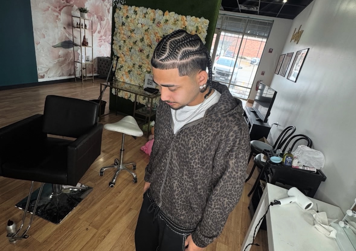 Natural Hair Stitch Braids(6)