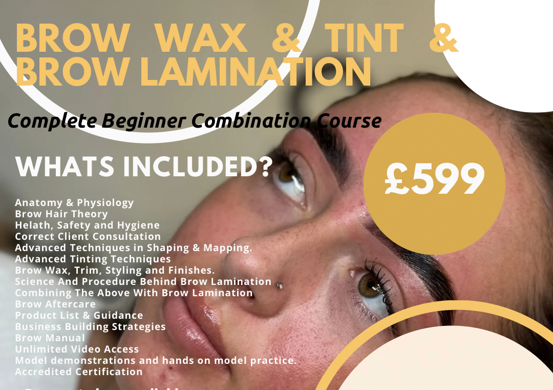 Brow Wax & Tint & Brow Lamination Course 