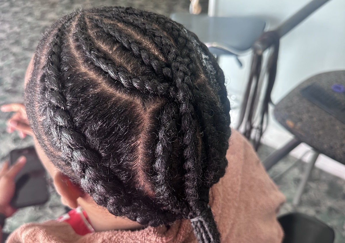 Men cornrows