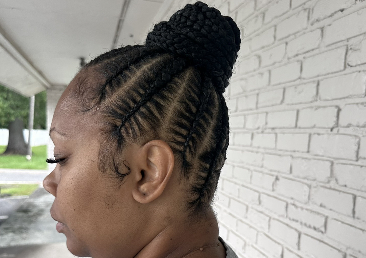 Stitch Ponytail Mid Back