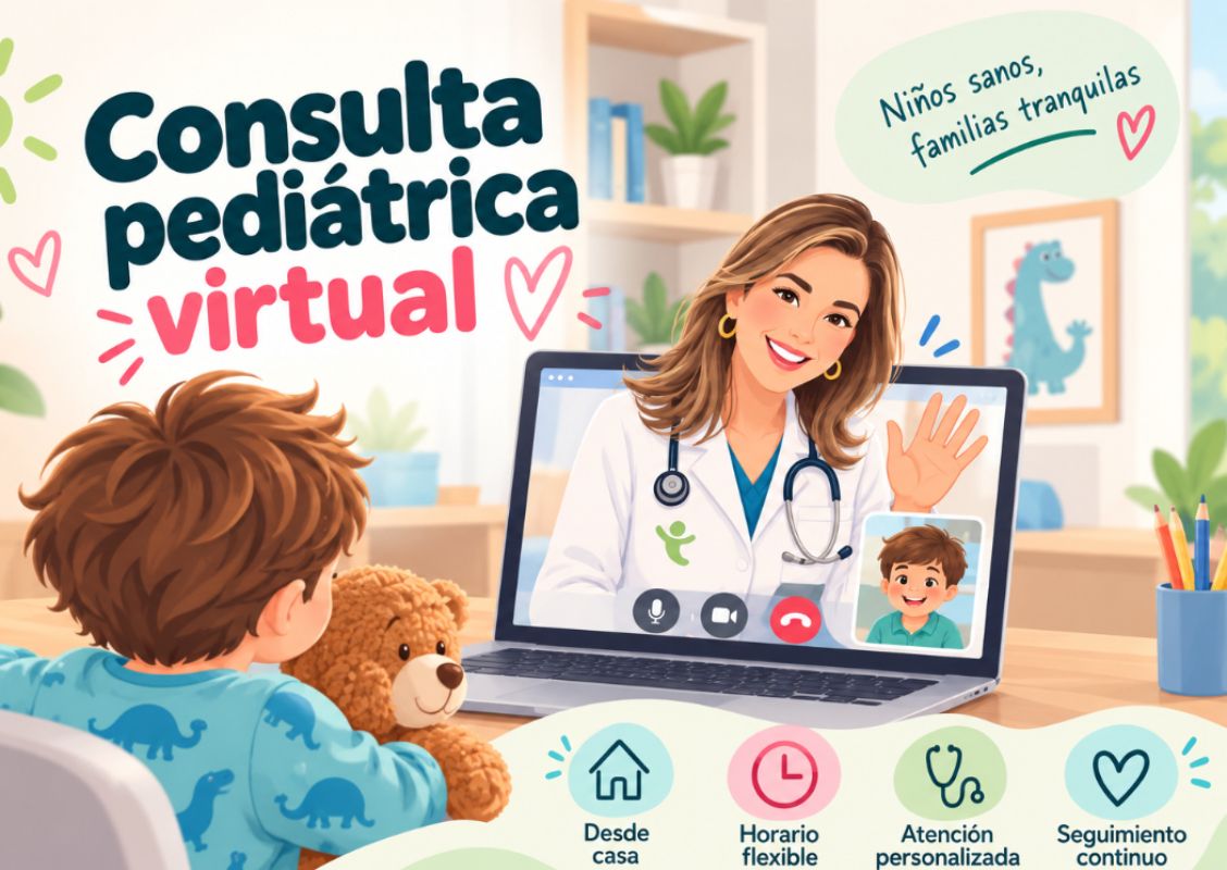 Consulta pediátrica virtual