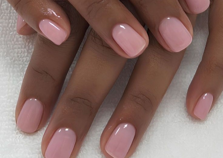 Gel on natural nails