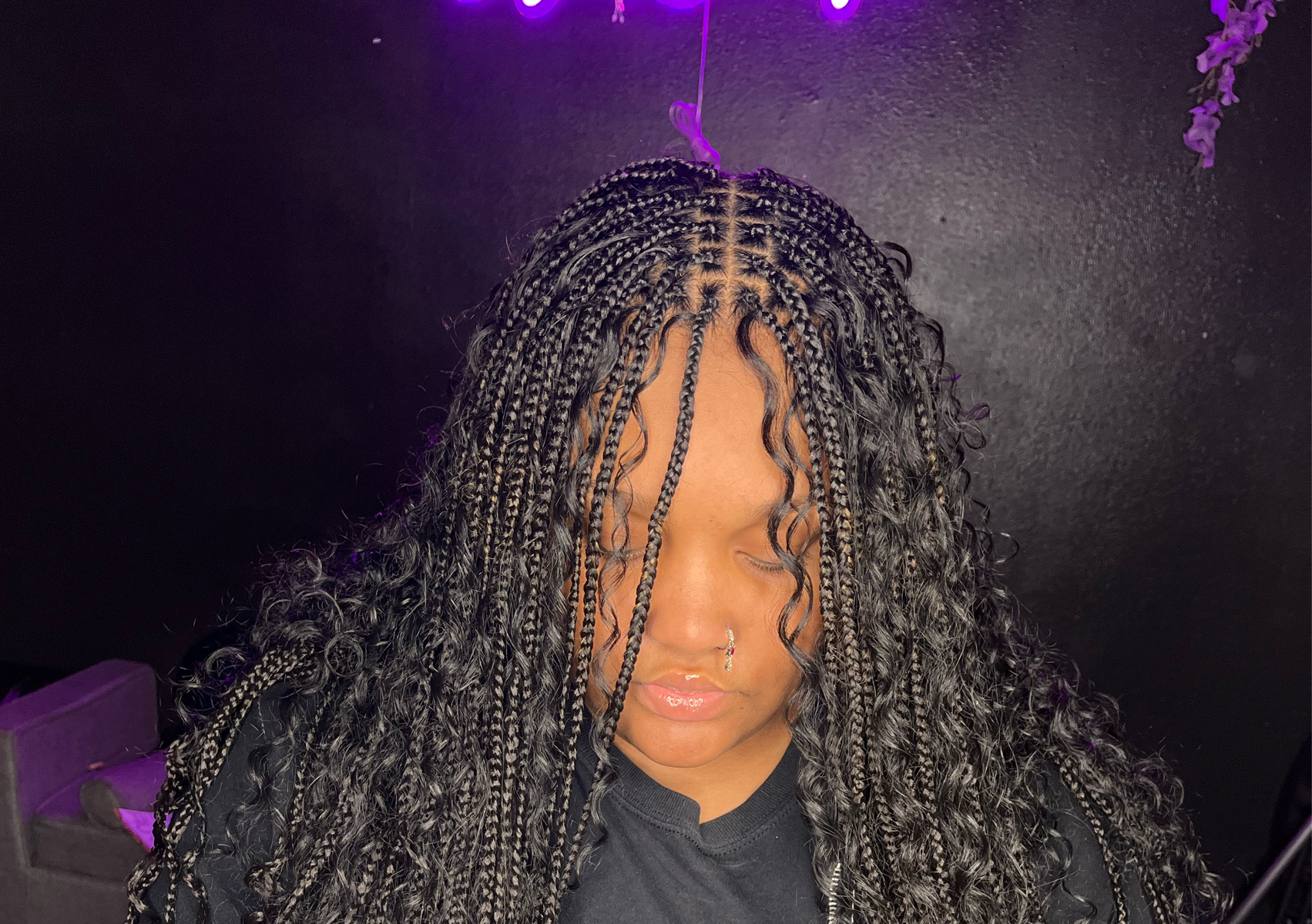 Adult boho Small  Knotless Braids