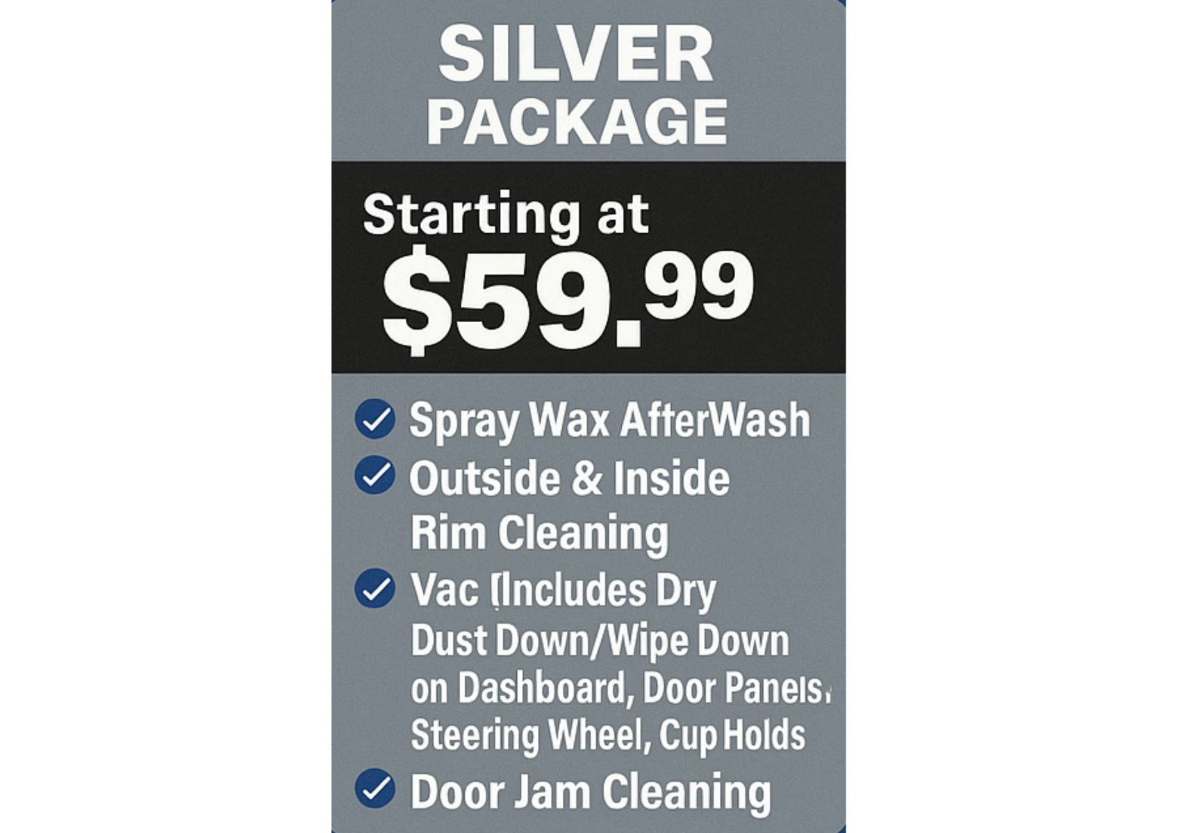 Car Silver Wash & Vac