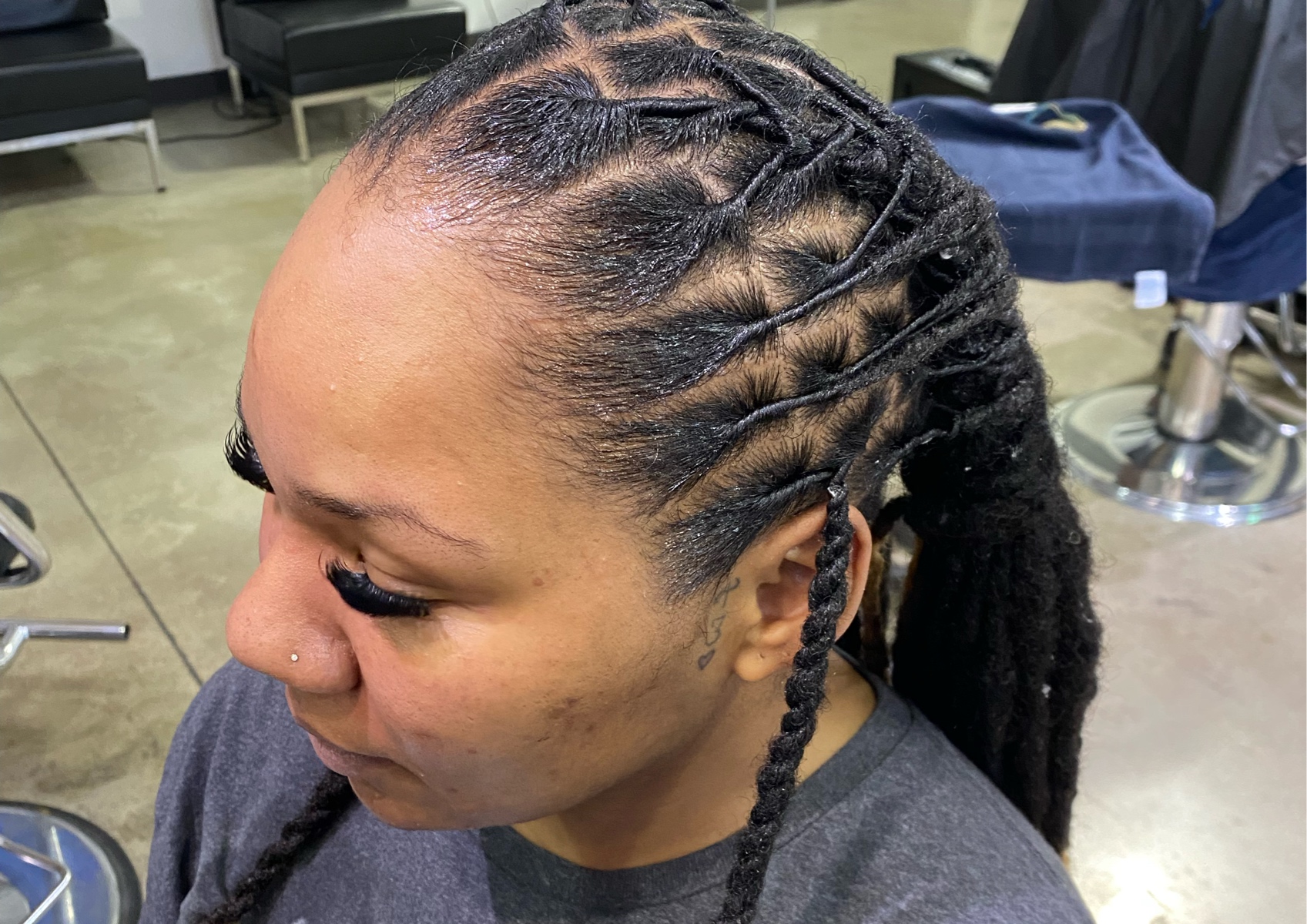 Loc Retwist w/ Style 