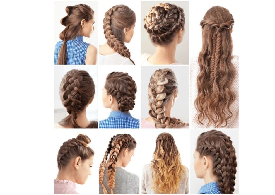 Coiffure avec tresse