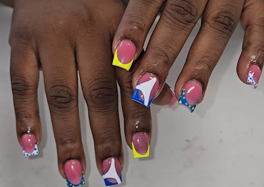 Short Acrylic Fullset w Gel
