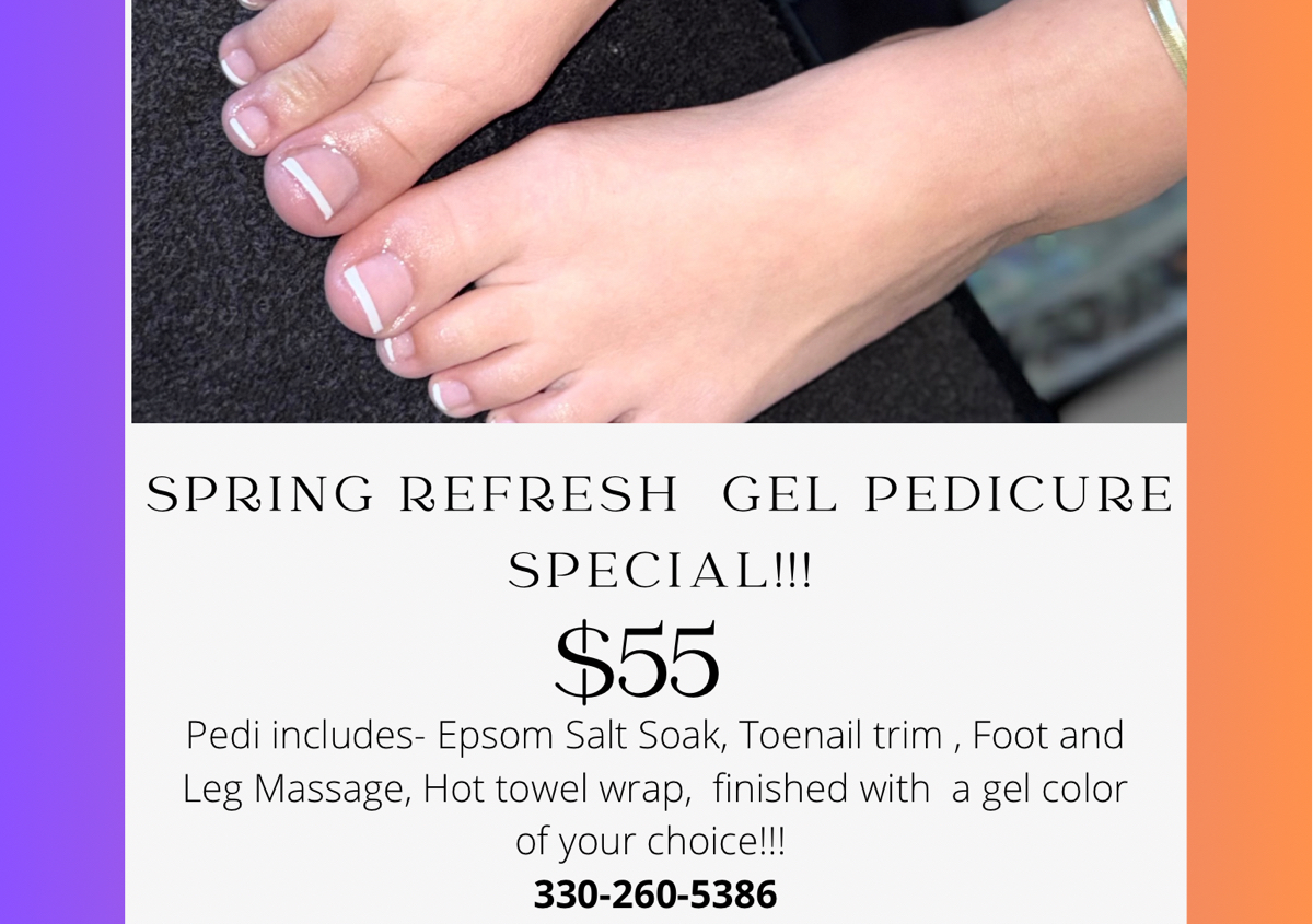 Spring  Refresh Pedicure Special 🌷 Ends May 1 