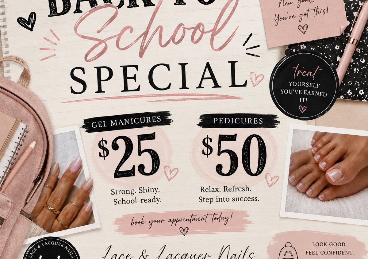 Back to School Gel Manicure 