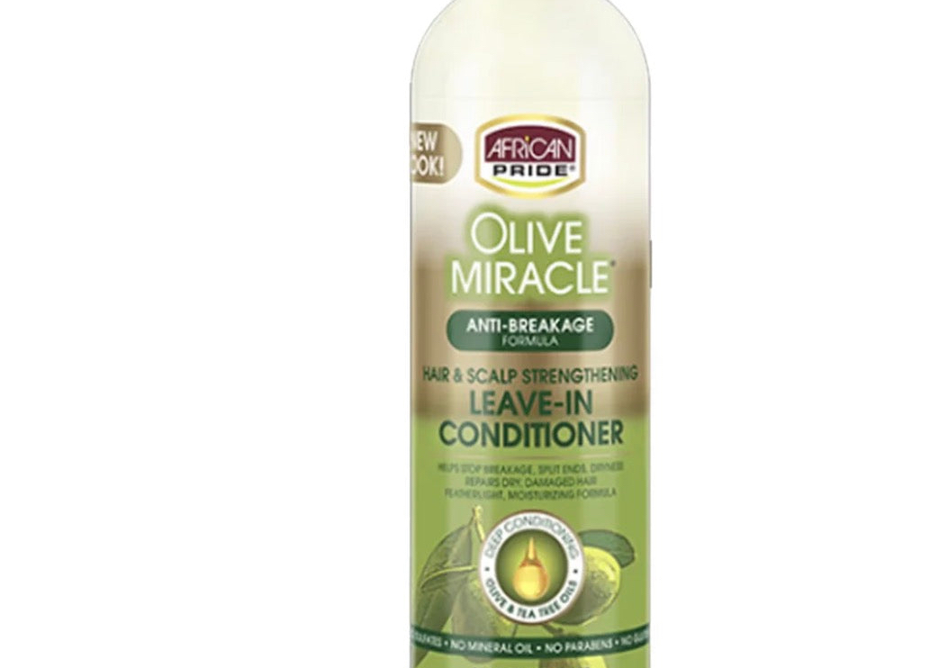 African Pride Olive Miracle Anti Breakage Leave In Conditioner 355ml