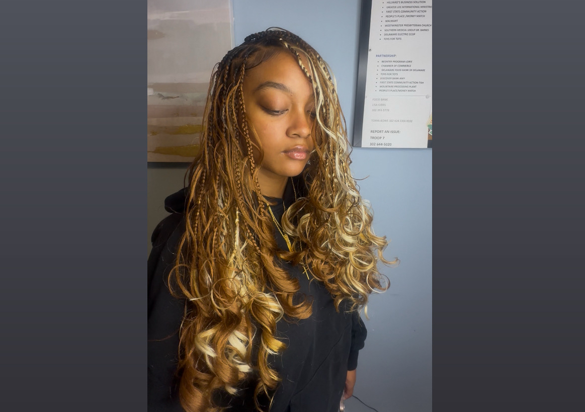 Medium French Curl Braids 