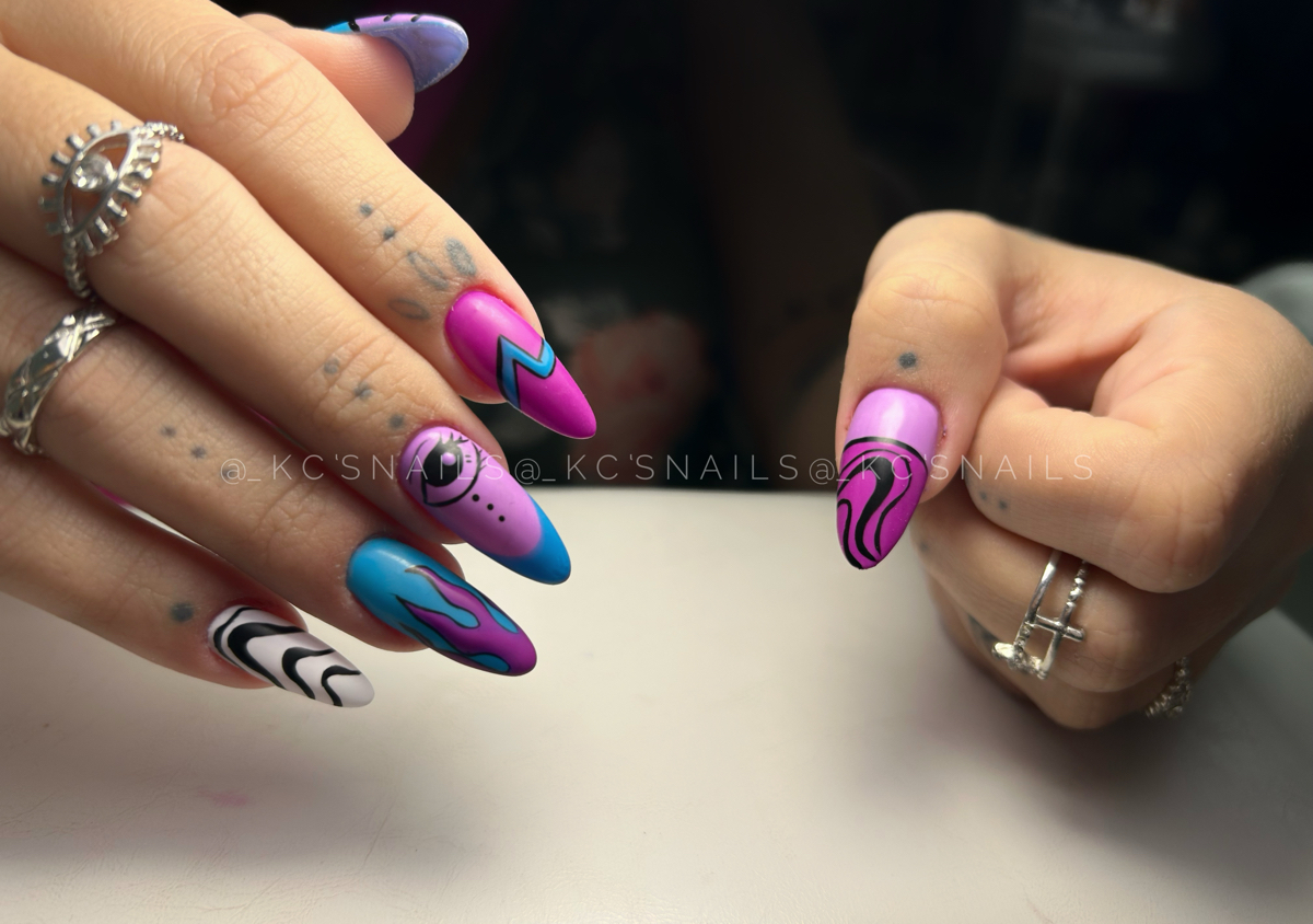 Manicura estructuradas uñas Largas